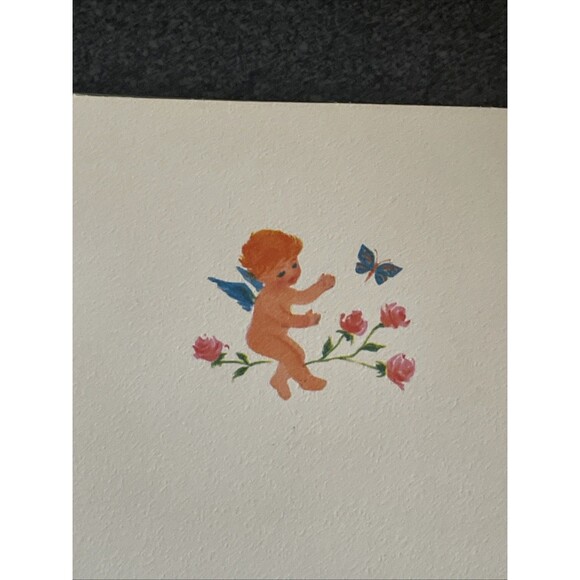 Vintage Rust Craft Happy Mothers Day Greeting Card Unused Ephemera Heart - Picture 3 of 7